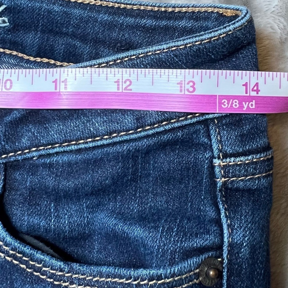 American Eagle Womens Size 2 Short Jeans Blue Dark Wash Skinny Fit Casual Denim - Picture 8 of 16